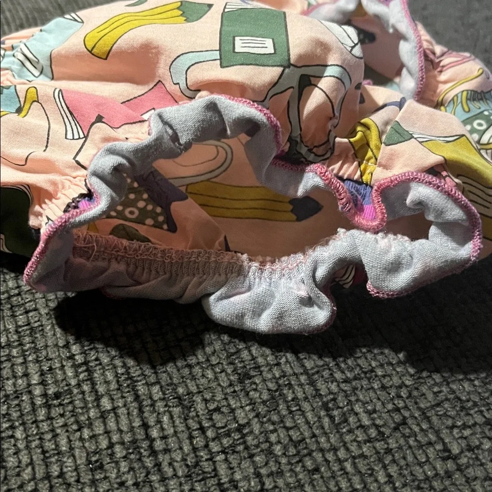 Matilda Jane Multicolor school Print Diaper Cover 6-12 months